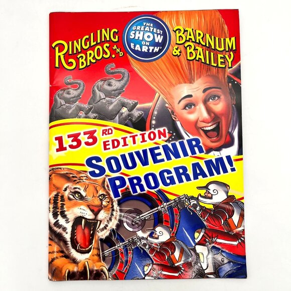 Ringling Bros. & Barnum & Bailey 133rd Edition Souvenir Program Embossed Print - Picture 1 of 16
